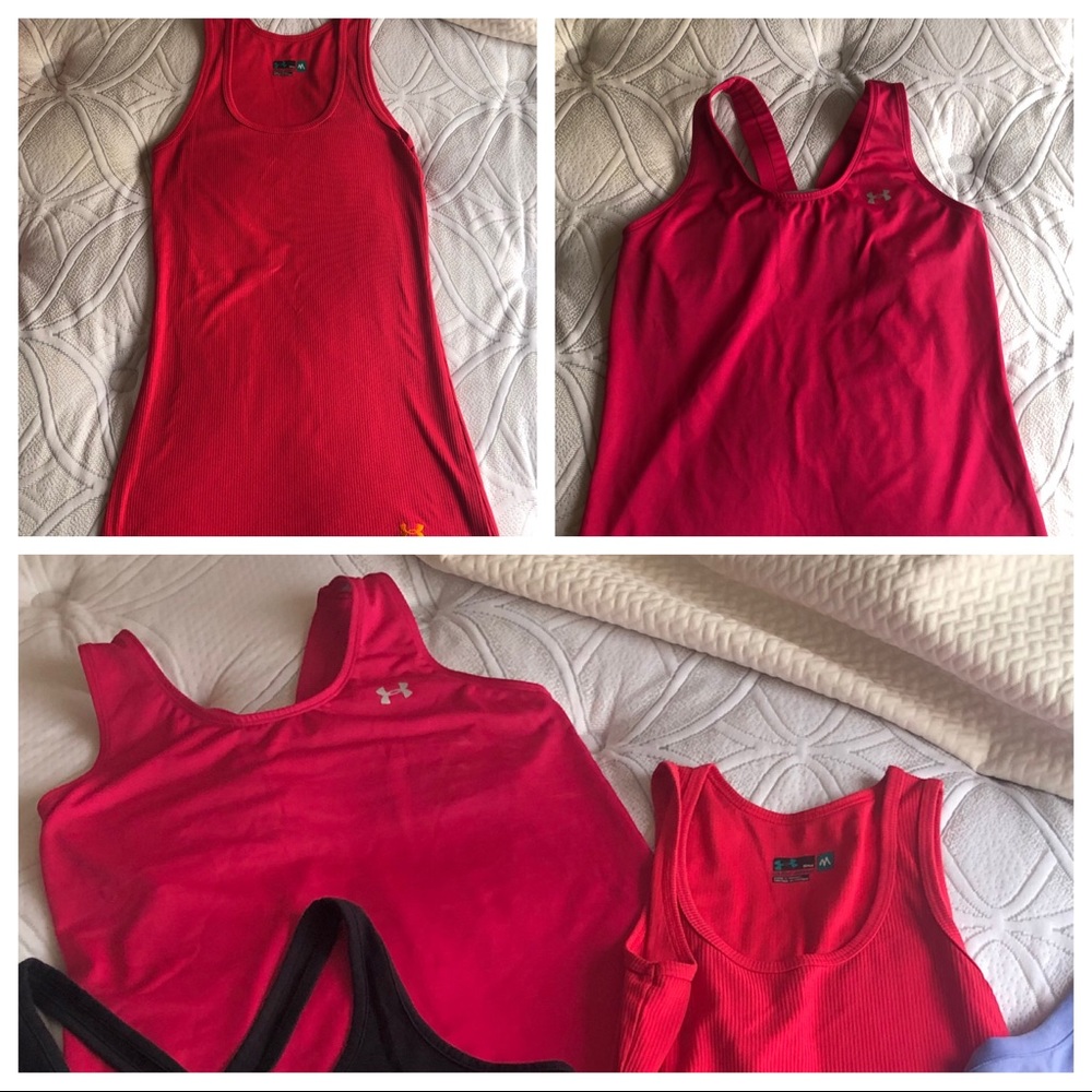 2 Under Armour fitted tanks